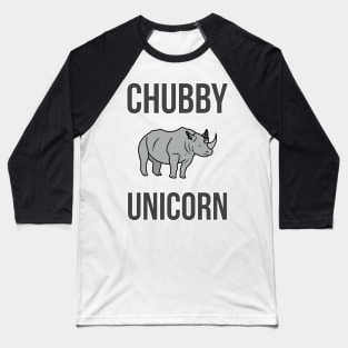 Chubby Unicorn Funny Rhino Baseball T-Shirt